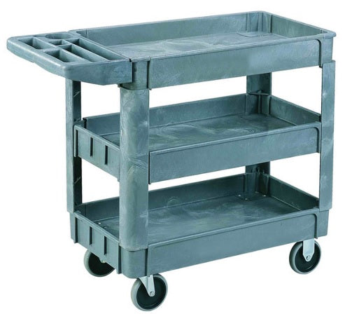 Small Heavy Duty Plastic Service Trolley - 2 or 3 Level