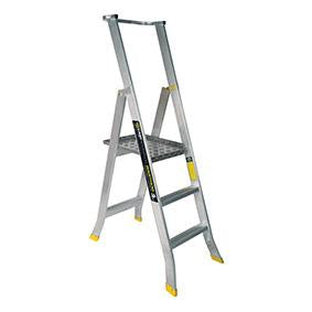 Warthog 3 Step Aluminium Platform Ladder