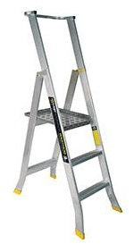 Warthog Heavy Duty Aluminium Platform Ladders - 2 - 8 Steps