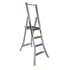 Warthog Heavy Duty Aluminium Platform Ladders - 2 - 8 Steps