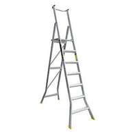 Warthog Heavy Duty Aluminium Platform Ladders - 2 - 8 Steps