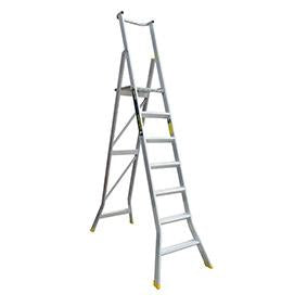Warthog Heavy Duty Aluminium Platform Ladders - 2 - 8 Steps