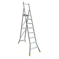 Warthog Heavy Duty Aluminium Platform Ladders - 2 - 8 Steps