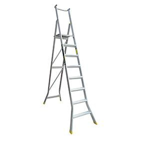 Warthog Heavy Duty Aluminium Platform Ladders - 2 - 8 Steps