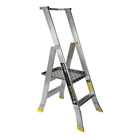 Warthog Heavy Duty Aluminium Platform Ladders - 2 - 8 Steps