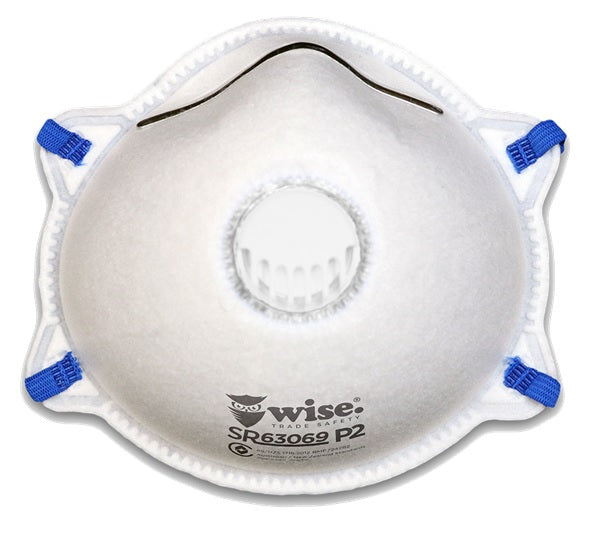 Wise P2 Mask with Valve Respiratory Protection - 10 Pack