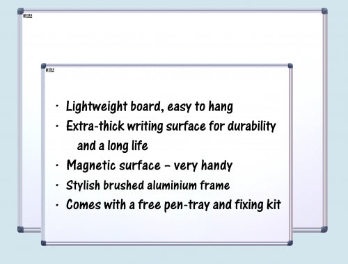 WITAX Acrylic Single-sided Whiteboard - 3 Sizes
