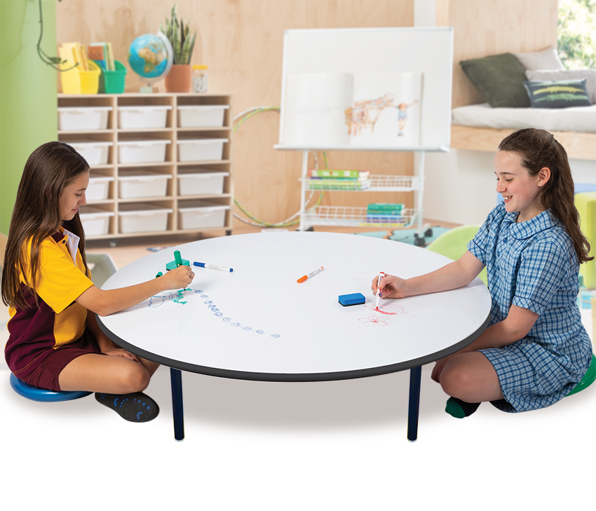 Whiteboard tables are a great way to learn!